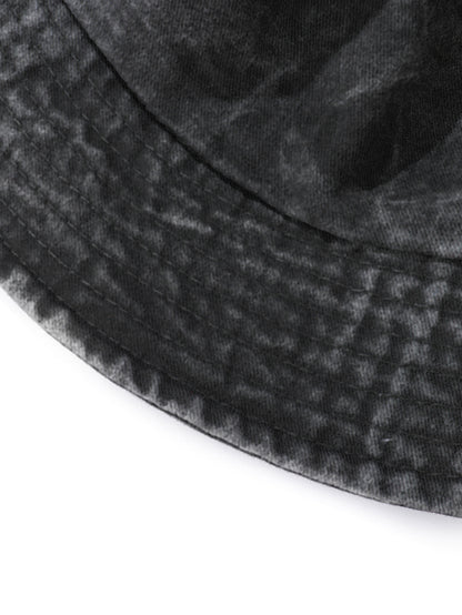 Vintage Washed Denim Bucket Hat — Japanese-Inspired Sun Cap