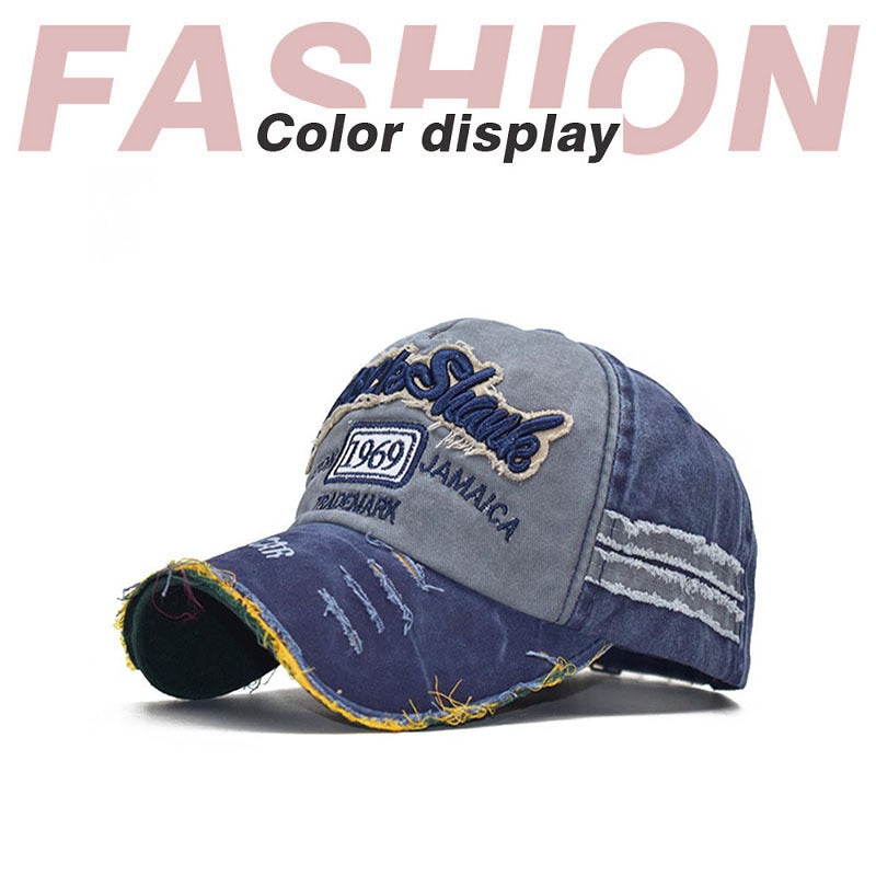 Distressed Vintage Embroidered Dad Hat