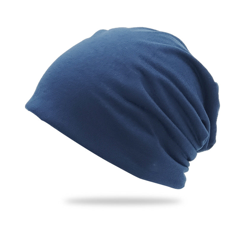 Solid-Color Slouchy Beanie — Soft Knit Winter Hat
