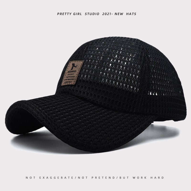 Men's Breathable Mesh Baseball Cap — Quick-Dry Sports Hat