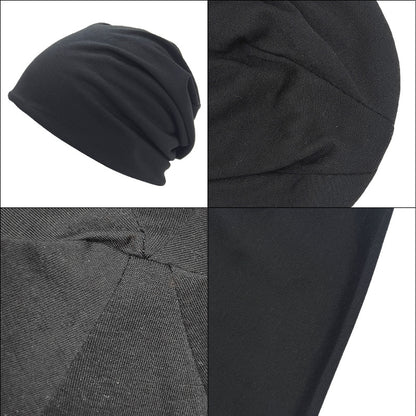 Solid-Color Slouchy Beanie — Soft Knit Winter Hat
