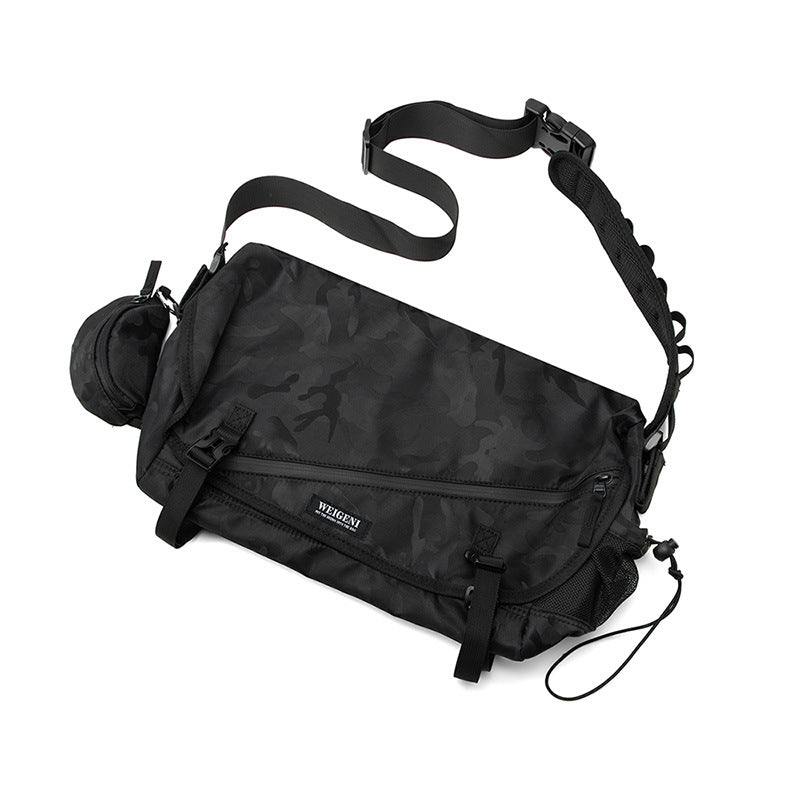 Men's Japanese Style Crossbody Bag — Large Capacity Streetwear Satchel