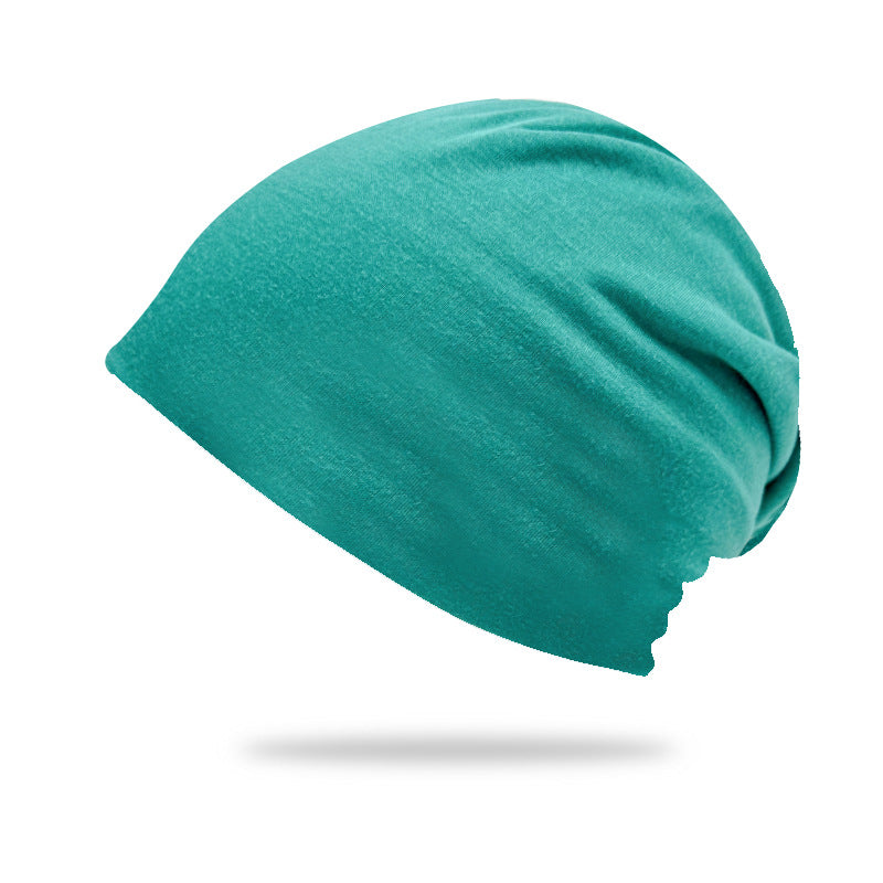 Solid-Color Slouchy Beanie — Soft Knit Winter Hat