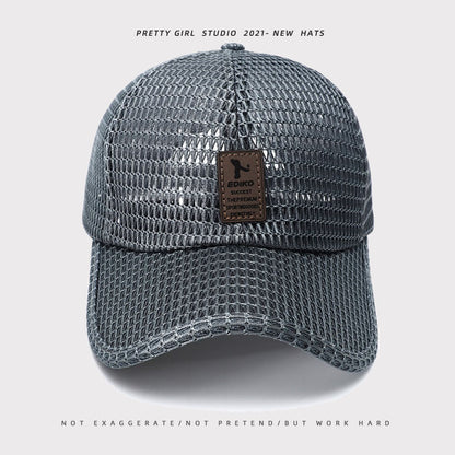 Men's Breathable Mesh Baseball Cap — Quick-Dry Sports Hat