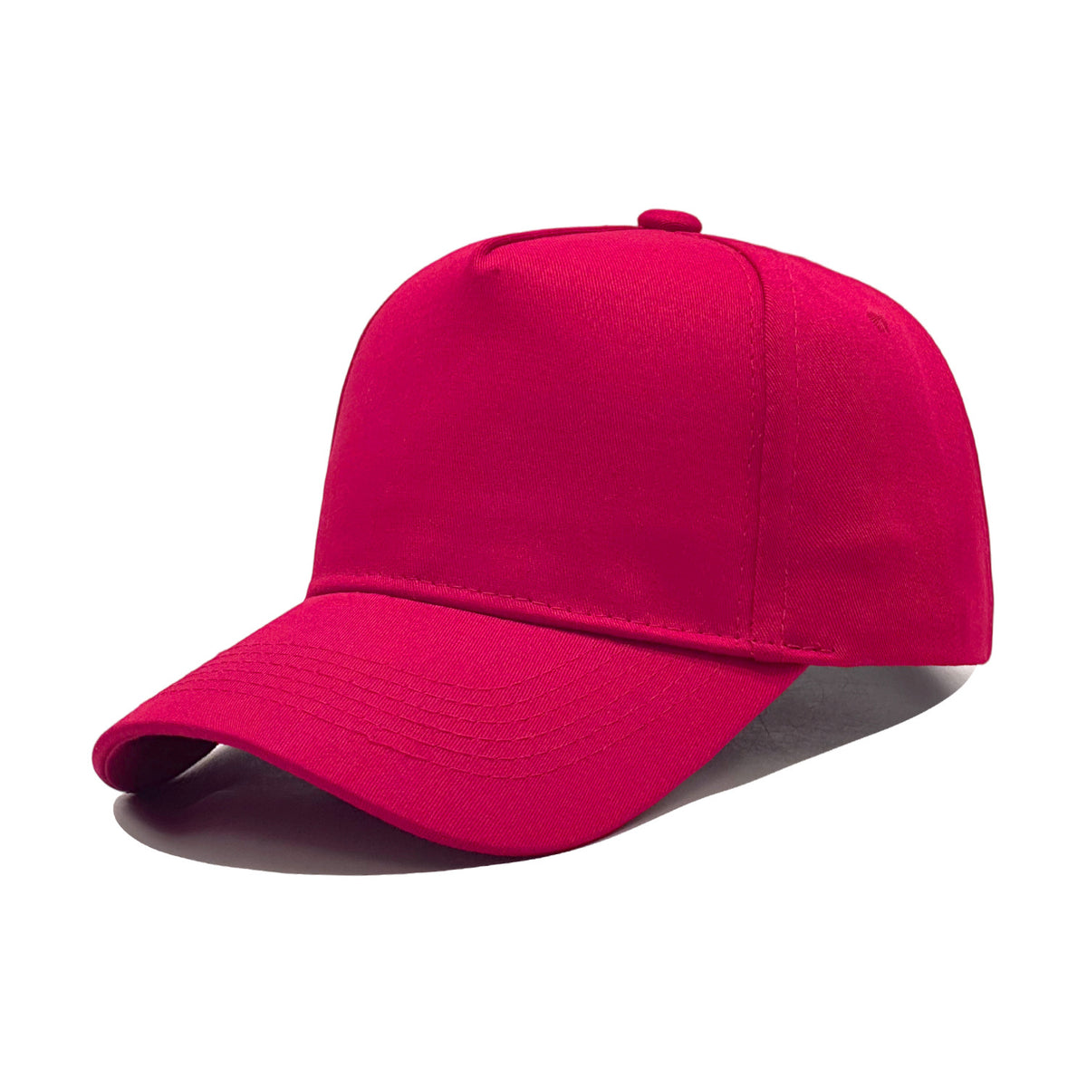 Classic Cotton 5-Panel Structured Baseball Cap