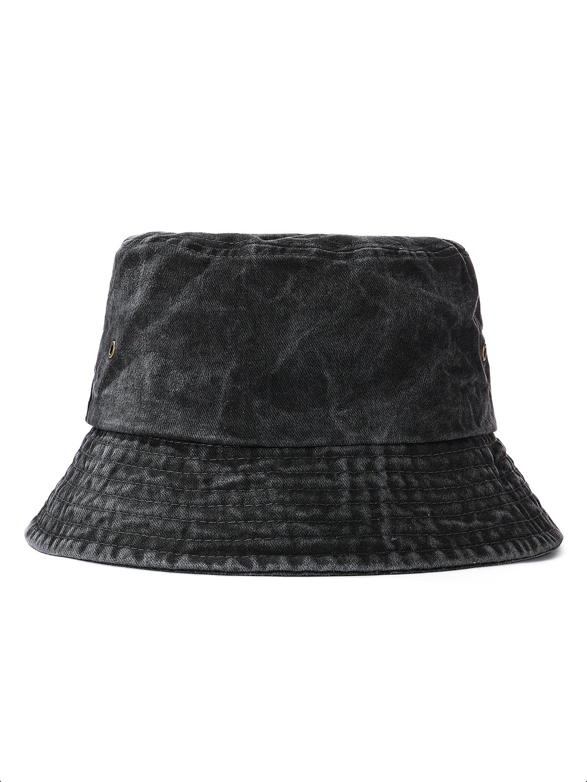 Vintage Washed Denim Bucket Hat — Japanese-Inspired Sun Cap