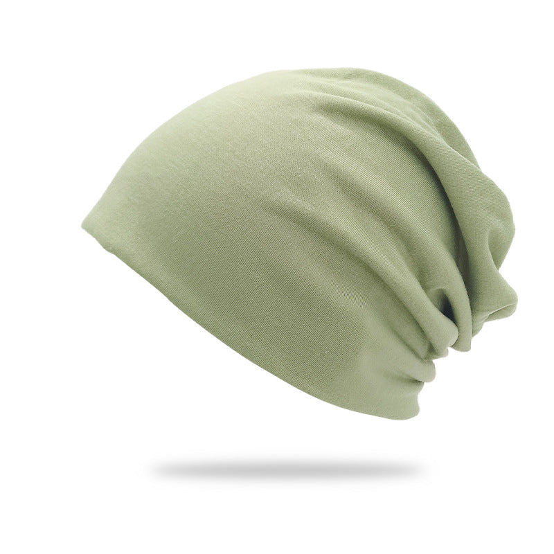 Solid-Color Slouchy Beanie — Soft Knit Winter Hat