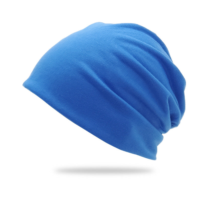 Solid-Color Slouchy Beanie — Soft Knit Winter Hat
