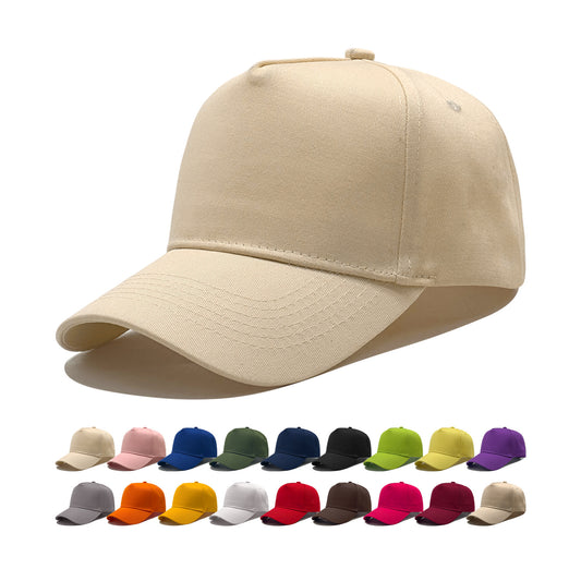 Classic Cotton 5-Panel Structured Baseball Cap