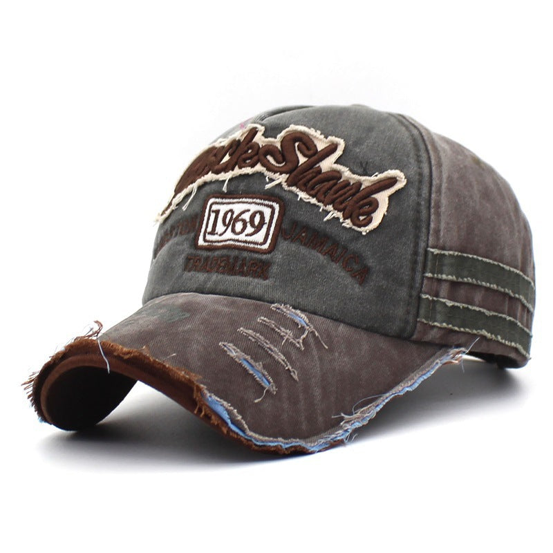 Distressed Vintage Embroidered Dad Hat
