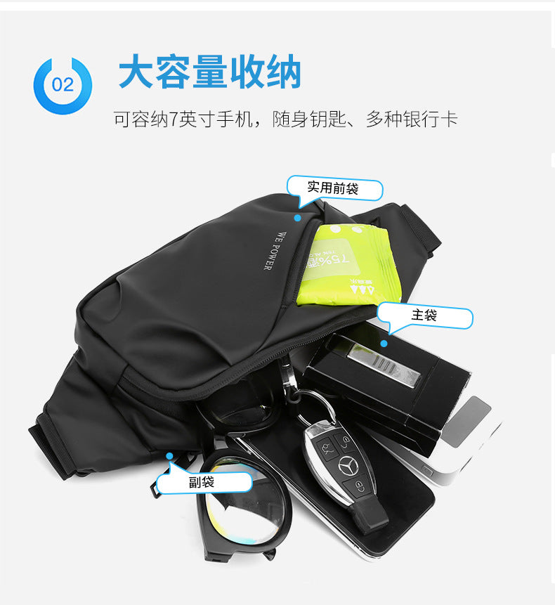 Men's Waterproof Crossbody Chest Sling Bag