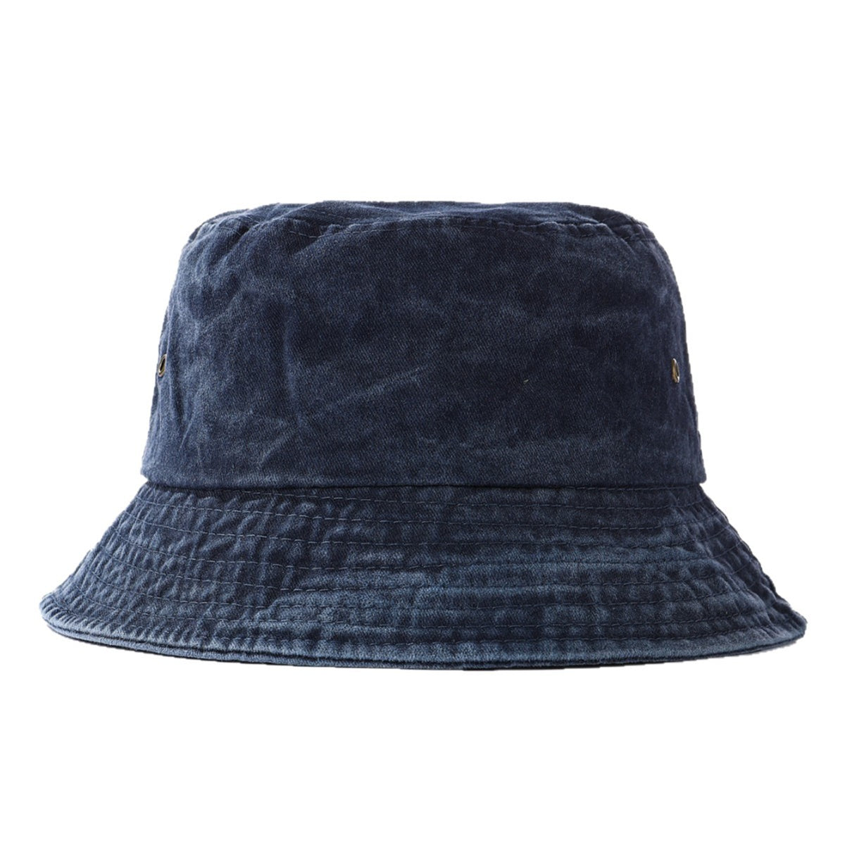 Vintage Washed Denim Bucket Hat — Japanese-Inspired Sun Cap