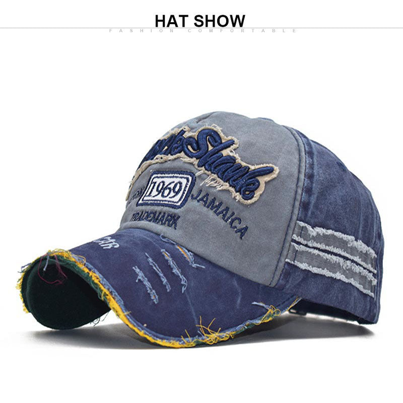 Distressed Vintage Embroidered Dad Hat