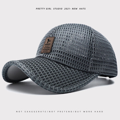 Men's Breathable Mesh Baseball Cap — Quick-Dry Sports Hat