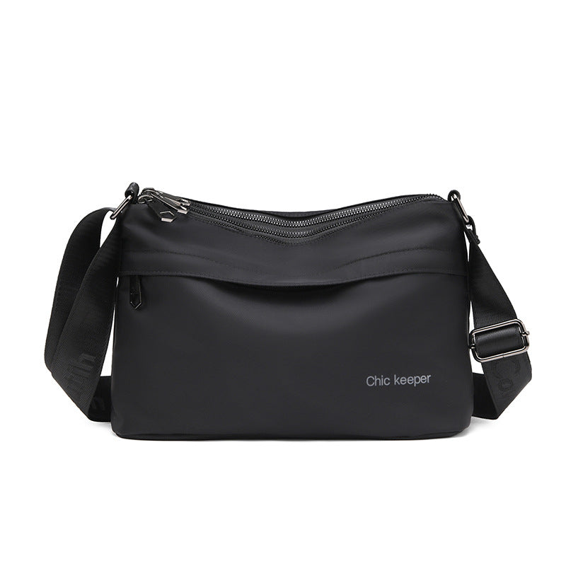 Men's Multi-Layer Crossbody Bag — Water-Repellent Shoulder Bag
