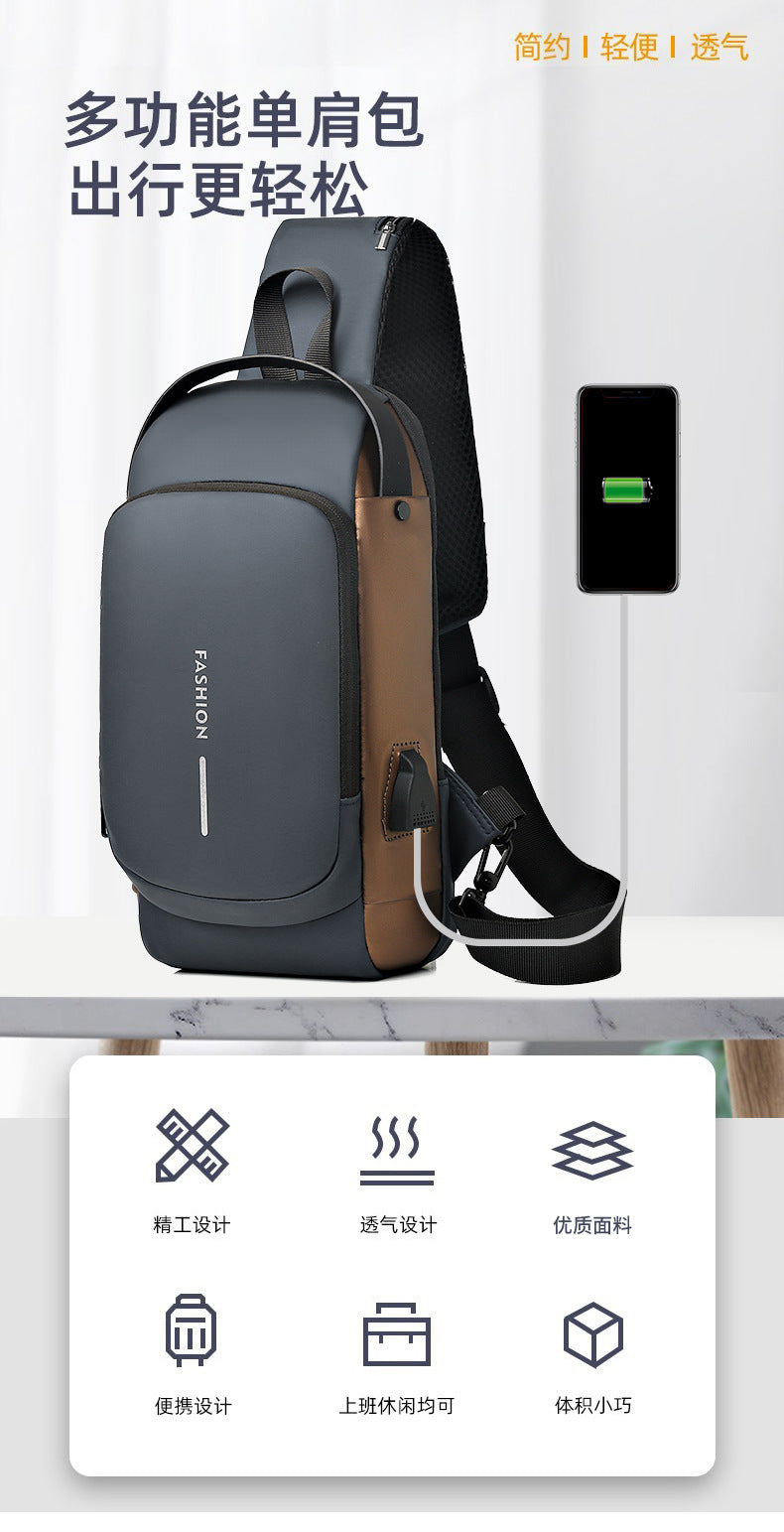 Men's Anti-Theft Streetwear Crossbody Chest Bag