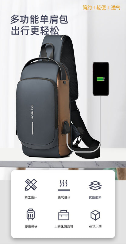 Men's Anti-Theft Streetwear Crossbody Chest Bag