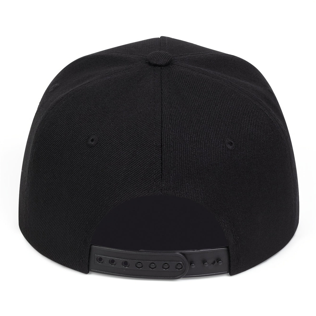 Cartoon-Embroidered Flat-Brim Streetwear Snapback