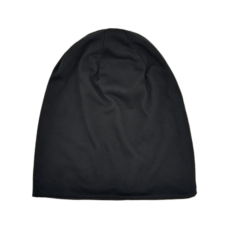 Solid-Color Slouchy Beanie — Soft Knit Winter Hat