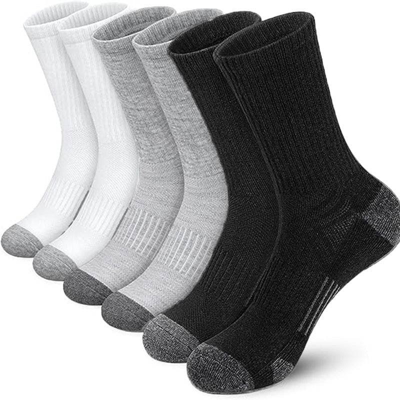 Men's Cushioned Athletic Crew Socks — 6-Pack, Sizes 6–13