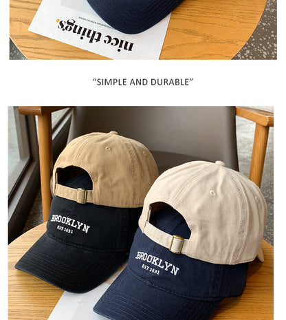 Unisex Brooklyn Embroidered Baseball Cap | Vintage Dad Hat