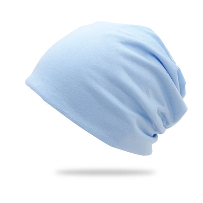 Solid-Color Slouchy Beanie — Soft Knit Winter Hat