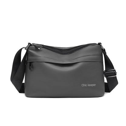 Men's Multi-Layer Crossbody Bag — Water-Repellent Shoulder Bag