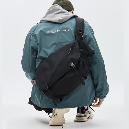 Men's Japanese Style Crossbody Bag — Large Capacity Streetwear Satchel