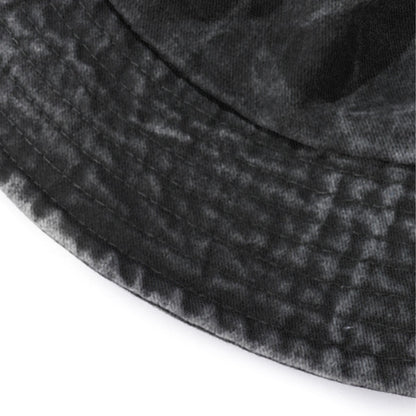 Vintage Washed Denim Bucket Hat — Japanese-Inspired Sun Cap