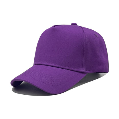 Classic Cotton 5-Panel Structured Baseball Cap