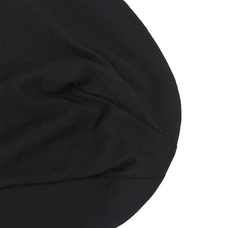 Solid-Color Slouchy Beanie — Soft Knit Winter Hat