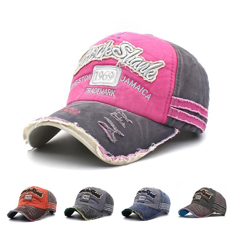 Distressed Vintage Embroidered Dad Hat