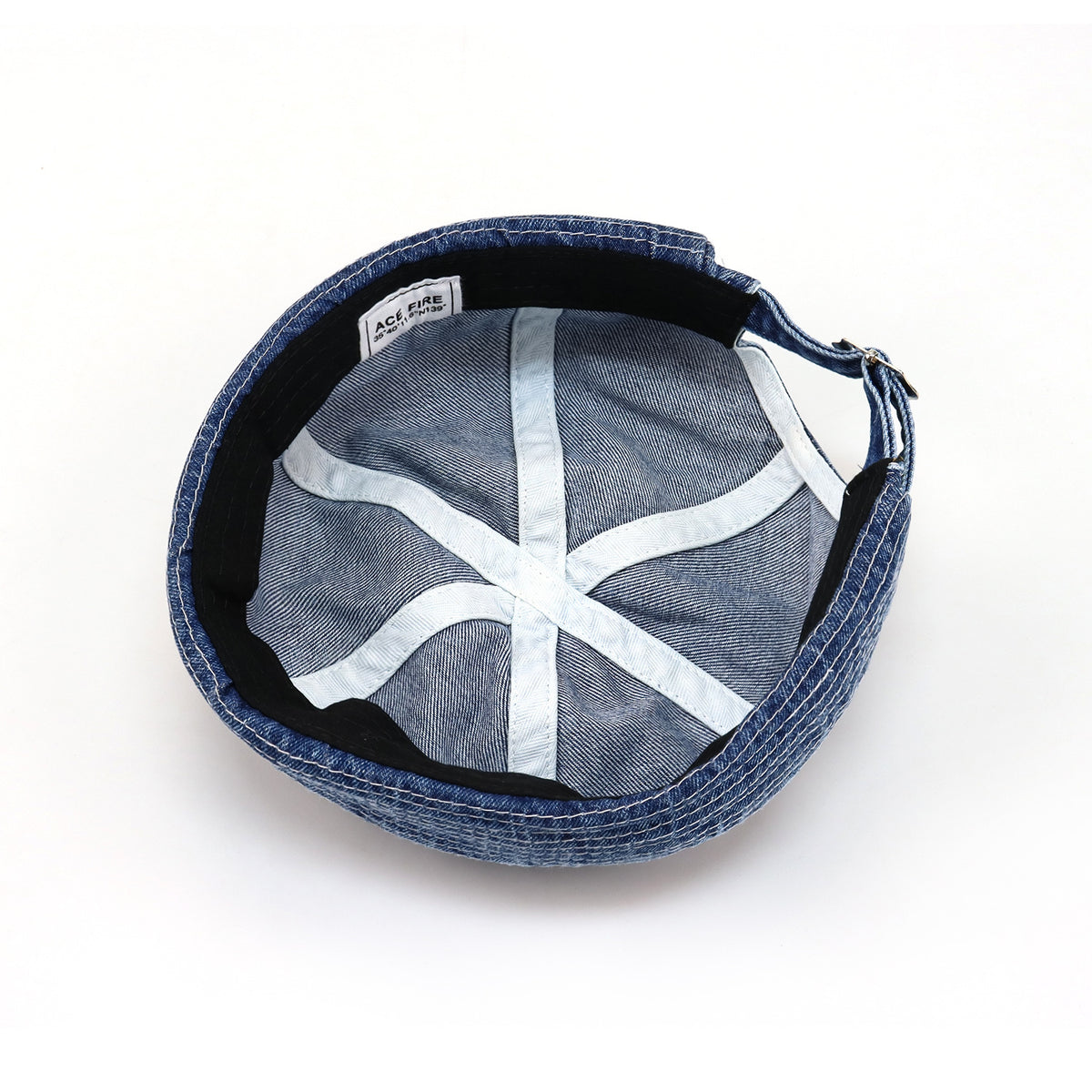 Retro Denim Docker Hat — Brimless Sailor Beanie Cap