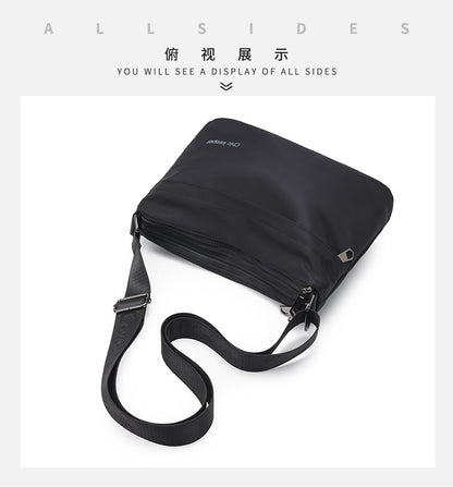 Men's Multi-Layer Crossbody Bag — Water-Repellent Shoulder Bag