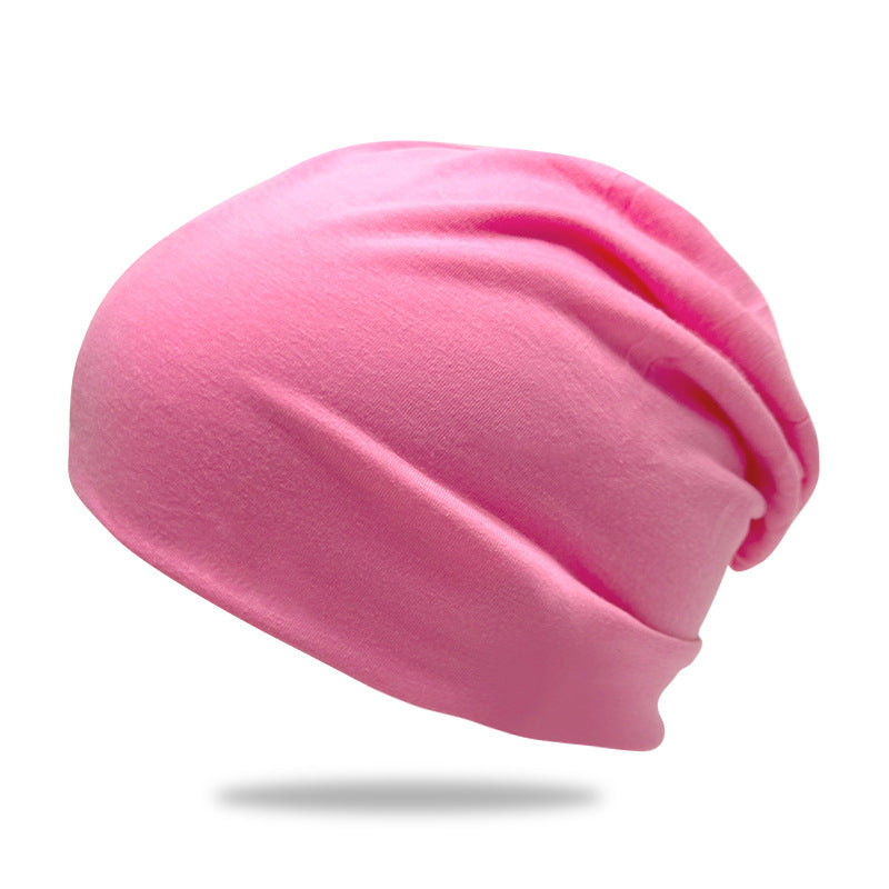 Solid-Color Slouchy Beanie — Soft Knit Winter Hat