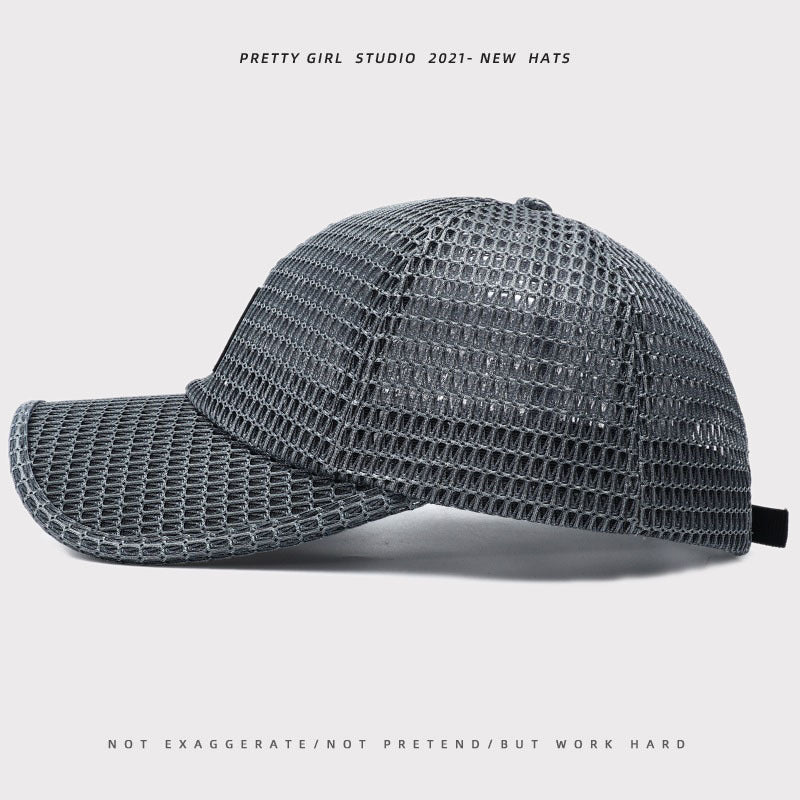 Men's Breathable Mesh Baseball Cap — Quick-Dry Sports Hat