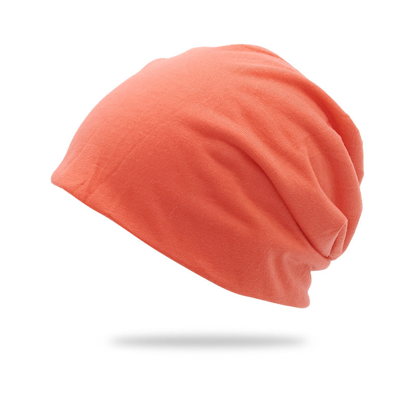 Solid-Color Slouchy Beanie — Soft Knit Winter Hat