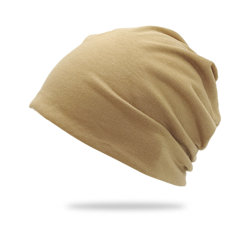 Solid-Color Slouchy Beanie — Soft Knit Winter Hat
