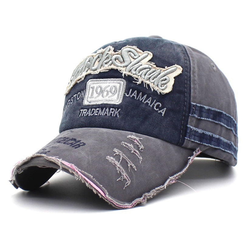 Distressed Vintage Embroidered Dad Hat
