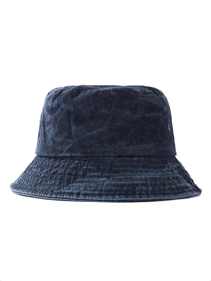 Vintage Washed Denim Bucket Hat — Japanese-Inspired Sun Cap
