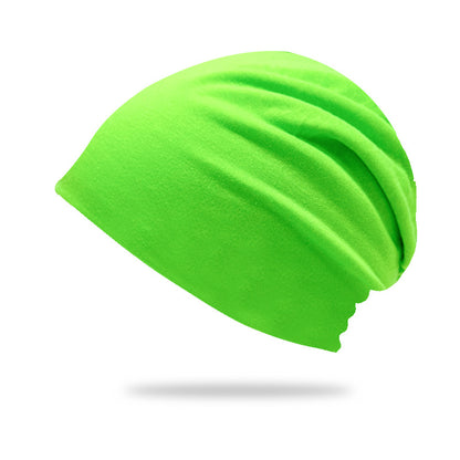 Solid-Color Slouchy Beanie — Soft Knit Winter Hat