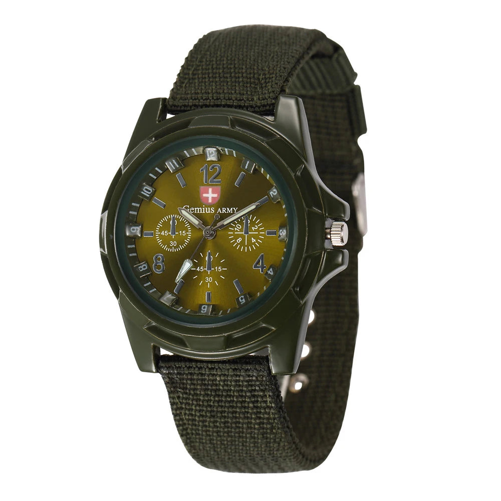 New Men Watches 2025 Fashion Quartz Wristwatch for Men Casual Nylon Band Military Sport Male Clock Watch Gift Reloj Hombre