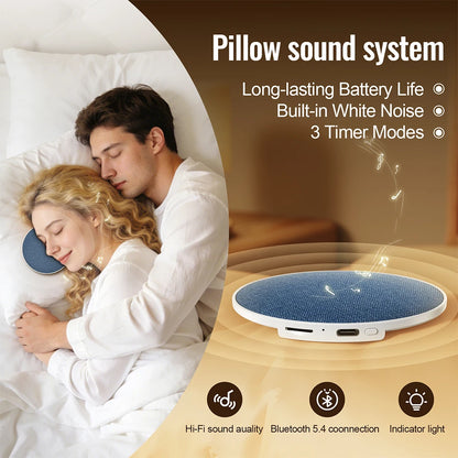 Bluetooth Speaker Wireless Bluetooth5.4 HiFi Pillow Sound Disc Sleep Decompression Support TF Card Reading Type-C Cable Charging