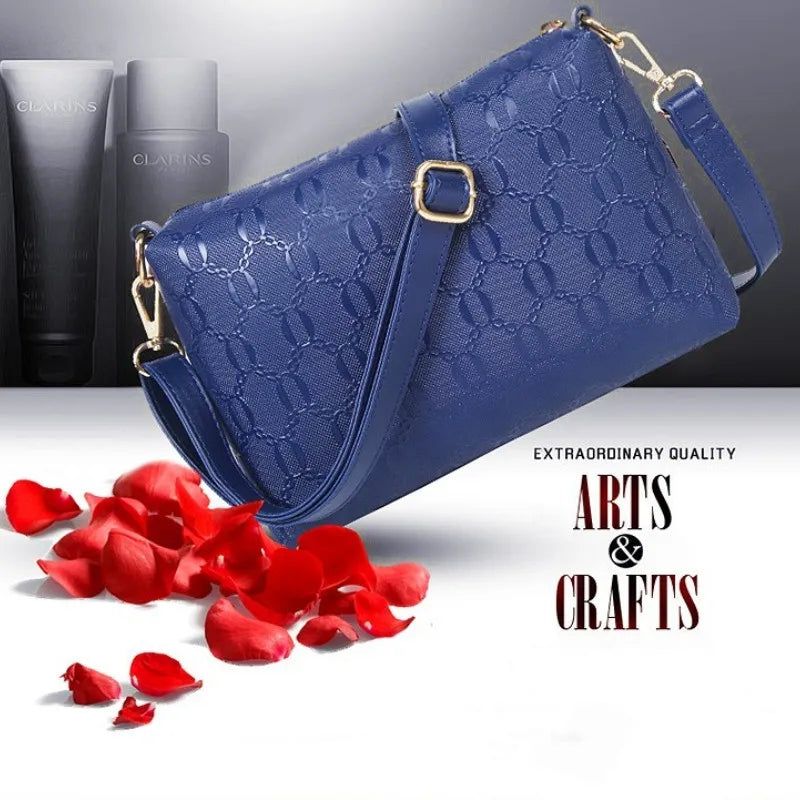 Women's Handbag 3-piece Set Women's Shoulder Bag Fashion Purse Vintage Leather Bag Large Capacity Handbag Inclined Shoulder Bag
