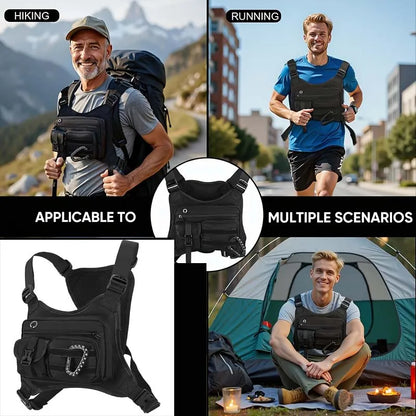 Tactical EDC Chest Rig — Outdoor Running Vest Pack