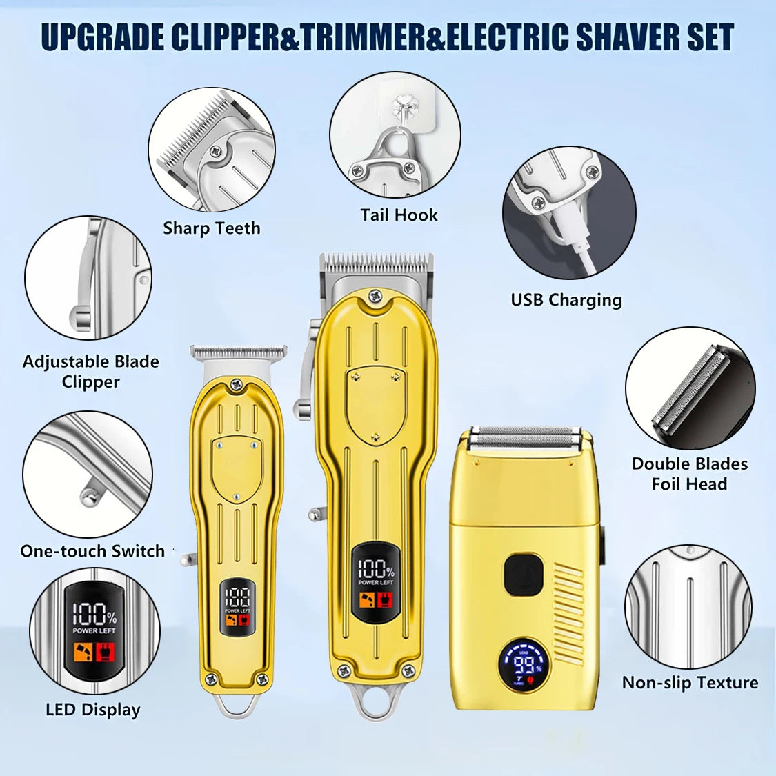 Edieu Rechargeable Grooming Collection — Clippers, Trimmers & Shavers