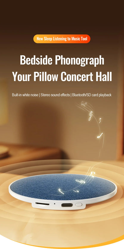 Bluetooth Speaker Wireless Bluetooth5.4 HiFi Pillow Sound Disc Sleep Decompression Support TF Card Reading Type-C Cable Charging