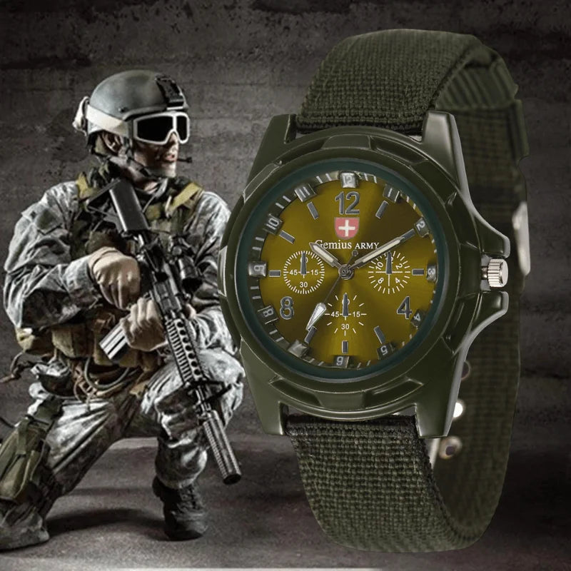 New Men Watches 2025 Fashion Quartz Wristwatch for Men Casual Nylon Band Military Sport Male Clock Watch Gift Reloj Hombre