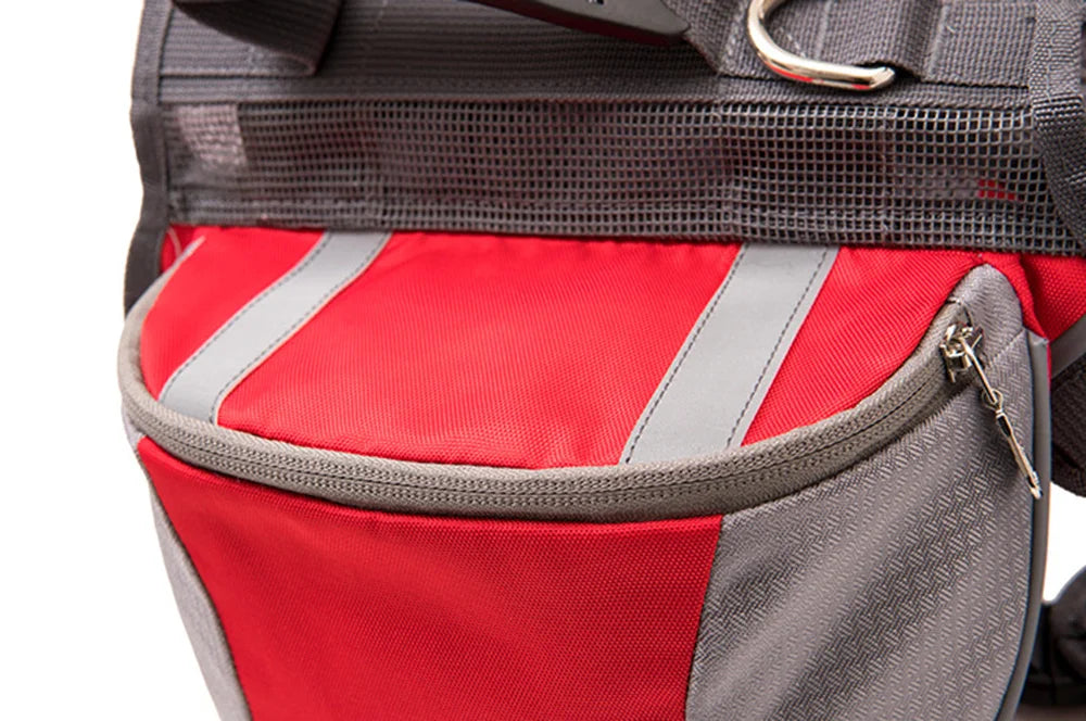 Outdoor Travel Big Dog Self Knapsack Bags Reflective Pet Snack Bag Harness for Medium Large Dogs Husky Bulldog mascotas Supplies