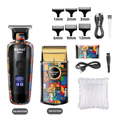 Kemei Graffiti Grooming Collection — Clippers, Trimmers & Shavers